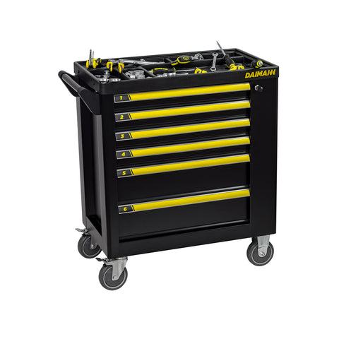 Set de carro de taller con utensilios