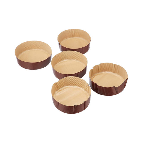 Set de 5 moldes bajos de papel para horno de 750g