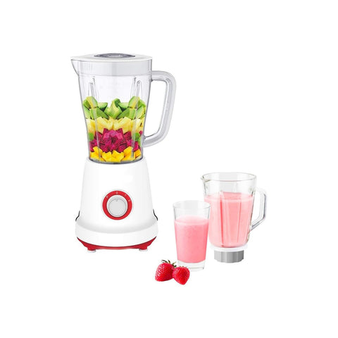 Frullatore Con Caraffa In Vetro Da 1,5l 500w Rosso