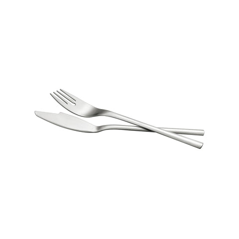 Set de 2 cubiertos de acero para servir pescado