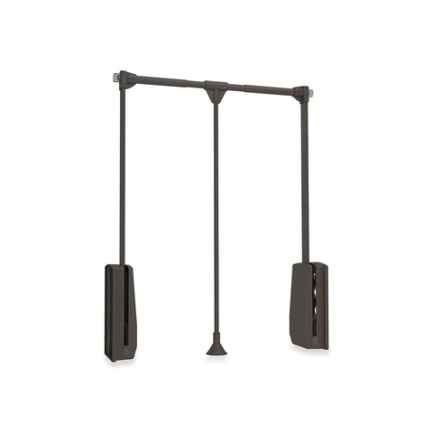 Perchero elevable para armario de acero 83-115x84cm Moka