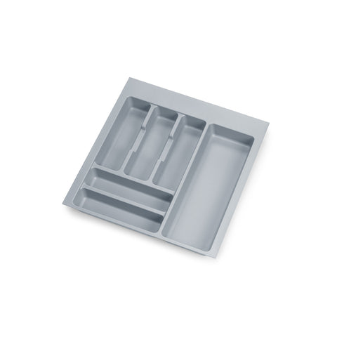Cubertero regulable para cajón de plástico de 50cm gris