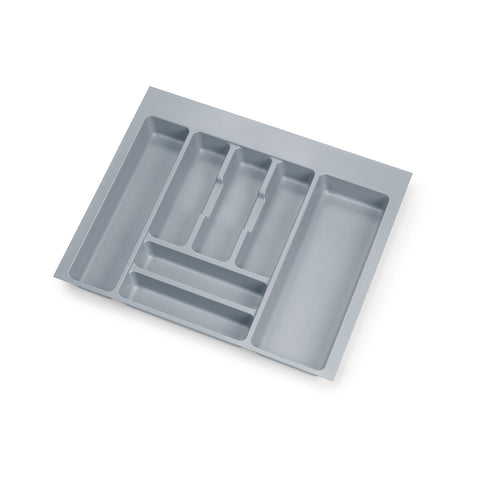 Cubertero regulable para cajón de plástico de 60cm gris