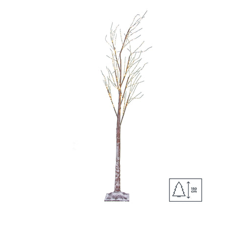 Árbol de Navidad con ramas y 210 luces LED 150cm