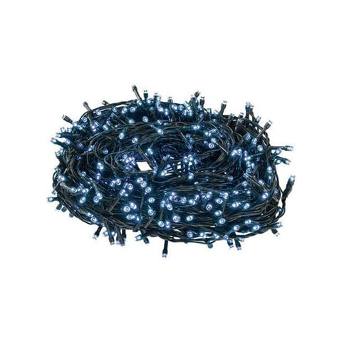 Cadena luminosa para exterior con 500 luces azules 25m