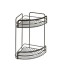 immagine-1-feridras-angoliera-per-doccia-a-2-ripiani-in-acciaio-nero-22x30x22cm-ean-8056471560187