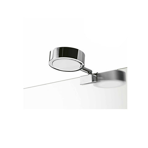 Lámpara LED universal redonda para espejo de ABS cromado de 2w 7,6cm