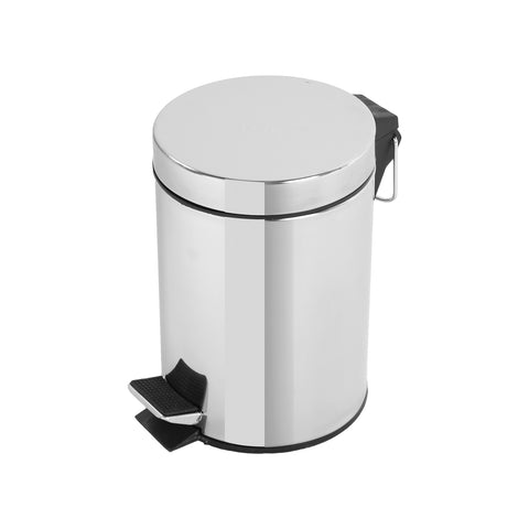 Papelera de baño de acero de 3l