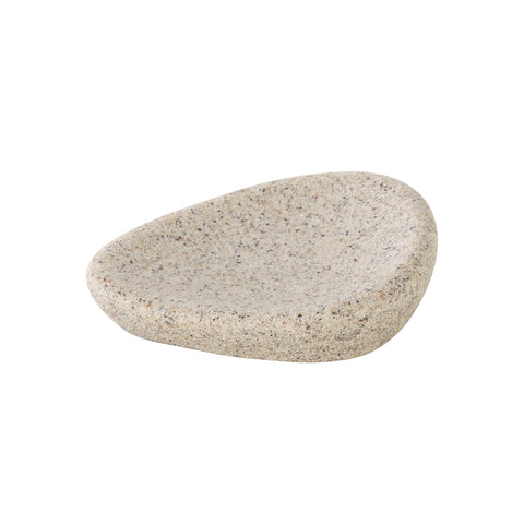 Jabonera de baño con efecto piedra