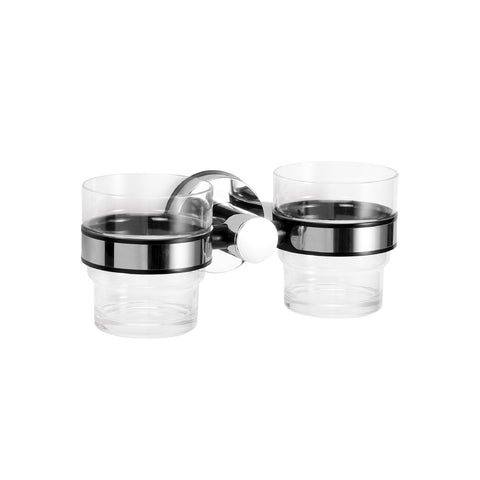 Portacepillos con doble vaso