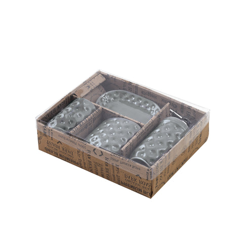 Set de 4 accesorios de cerámica para baño de sobremesa