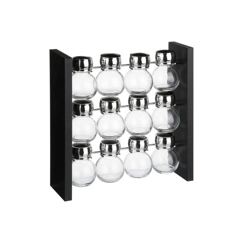 Set de especiero con 12 frascos 30x30x10cm