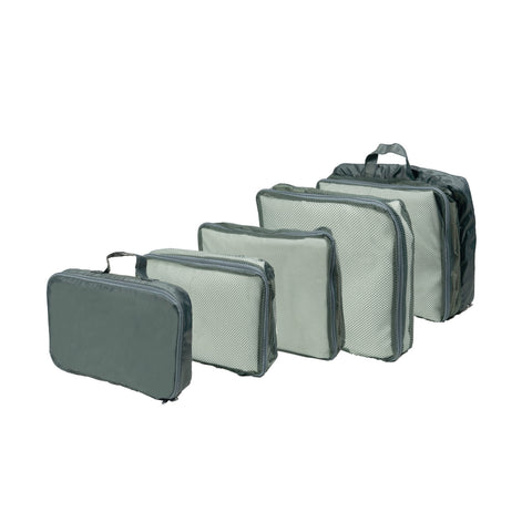 Set de 5 organizadores para maleta gris