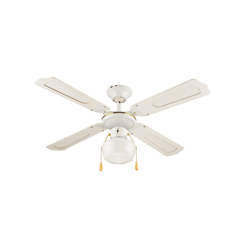 Ventilador de techo con 4 aspas y luz de 60w