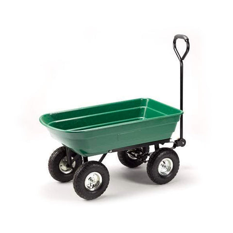 Carro de jardín con cuba basculante