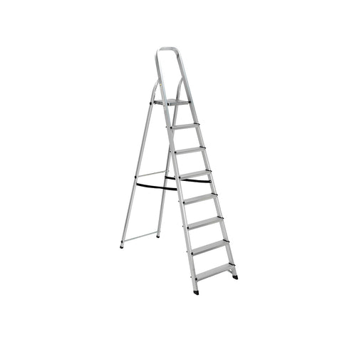 Escalera plegable de aluminio de 8 peldaños