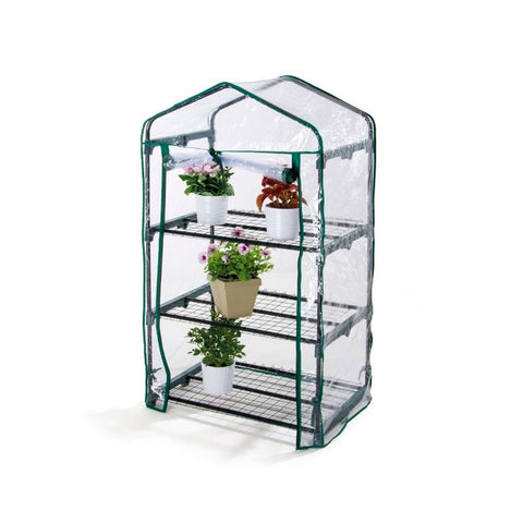 Invernadero de 3 niveles con cubierta de PVC 70x47x7cm