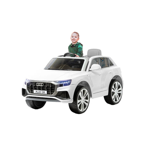 Coche eléctrico Audi Q8 blanco 12v 4,5ah 116x73x54cm