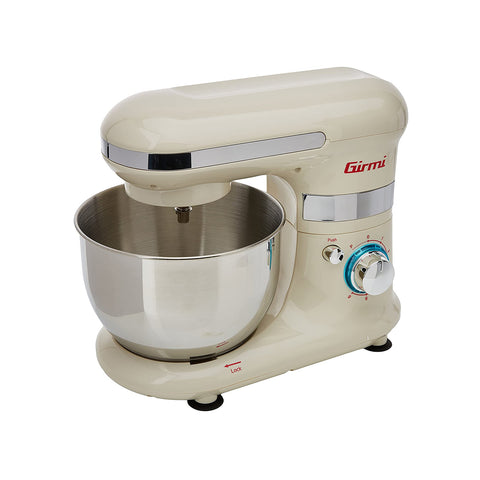 Amasadora de plástico color crema de 600w