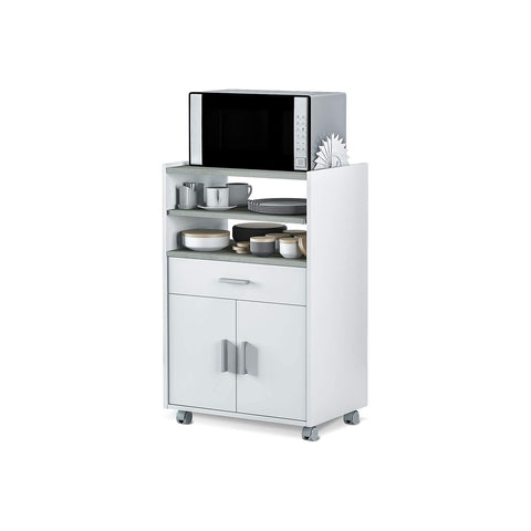 Carrito de cocina de 2 puertas y 3 59x40x92cm