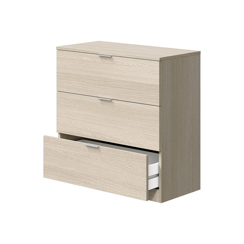 Cajonera de 3 cajones de roble 77x38x80cm