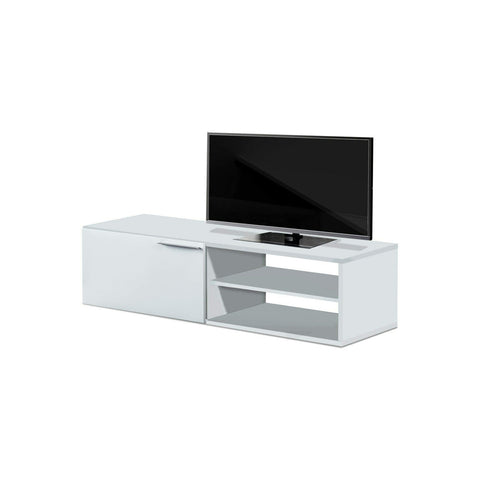 Mueble de salón para TV blanco 130x42x35cm