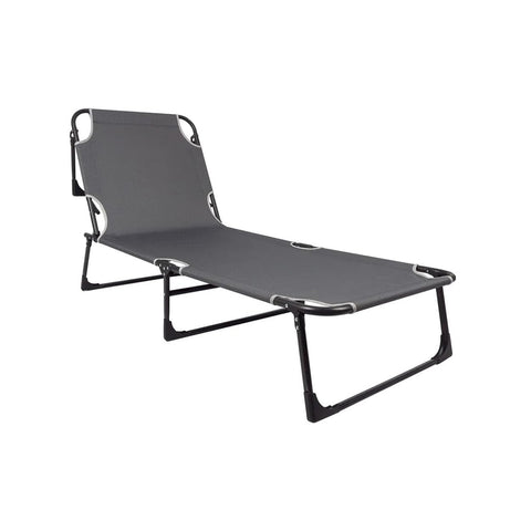 Tumbona plegable con cojín 172x55x27cm