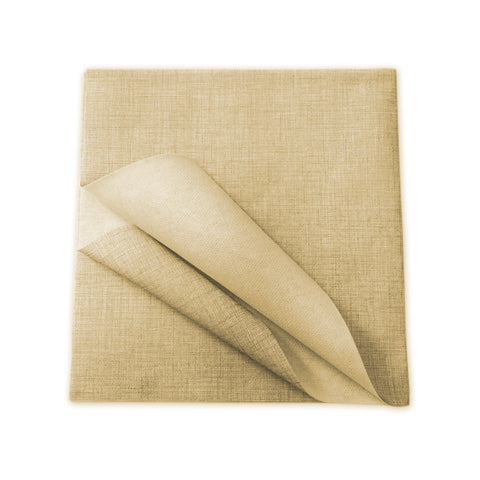 Set de 100 manteles TNT desechables color marfil de 100x100cm