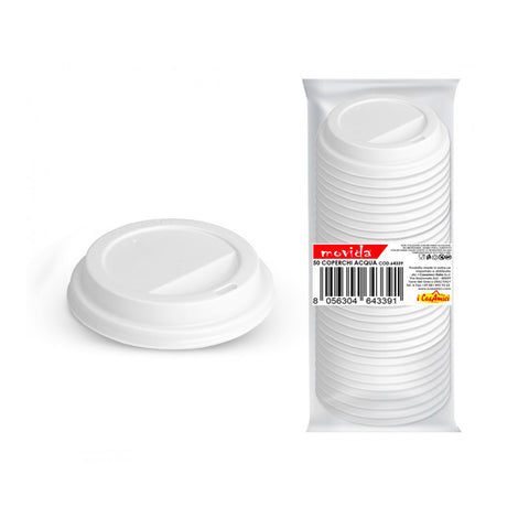 Tapa desechable para vaso de 180/210ml, set de 50