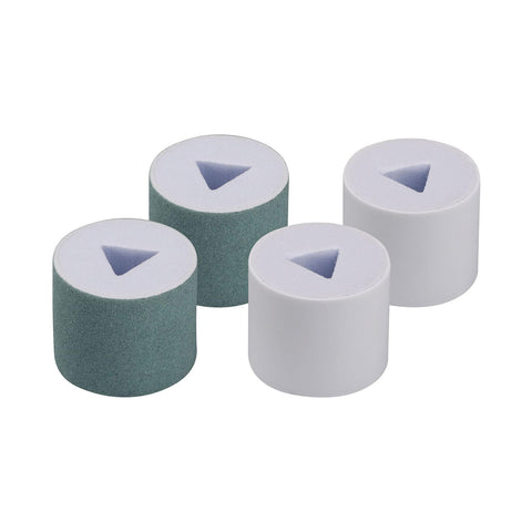 Set de 2 rodillos exfoliantes y 2 rodillos abrillantadores para uñas