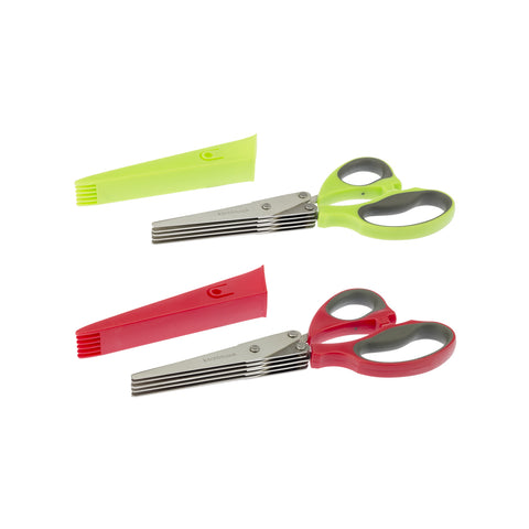 Tijeras de varias hojas para hierbas de acero inoxidable