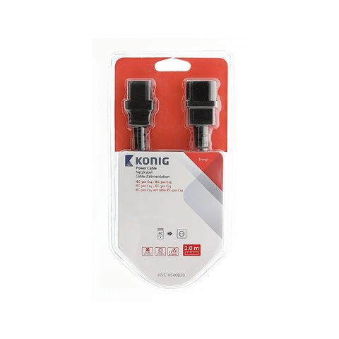 Cable de alimentación negro de 2m