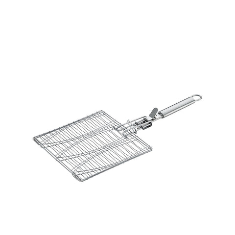 Pinza de acero para parrilla de barbacoa para 3 pescados
