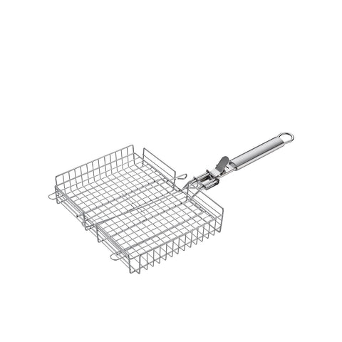 Pinza de acero para parrilla de barbacoa para verduras