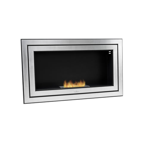 Chimenea de bioetanol de pared Era negra