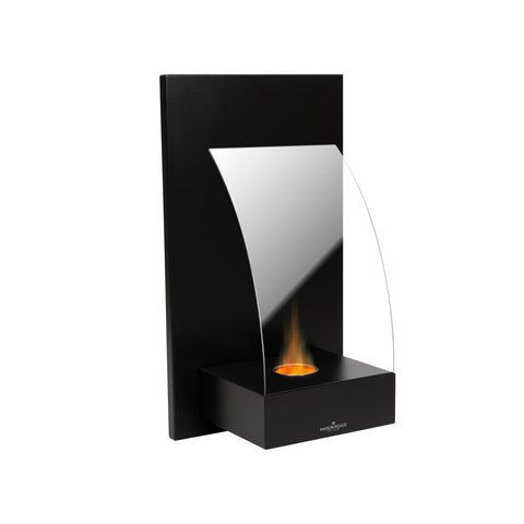 Chimenea de bioetanol de pared Estia negra