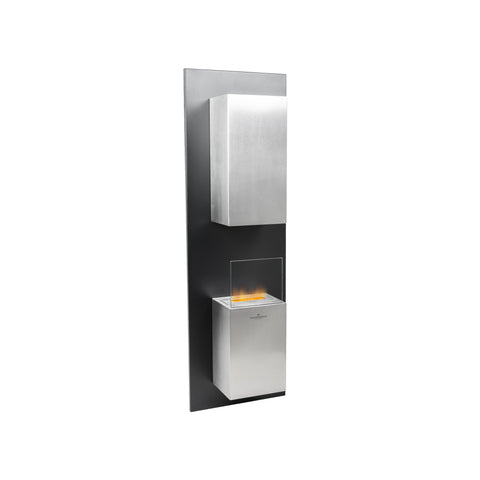 Chimenea de bioetanol de pared Latona negra