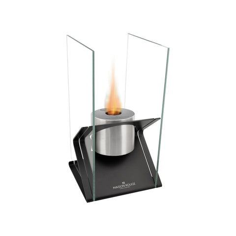 Chimenea de bioetanol de mesa Hefesto negra