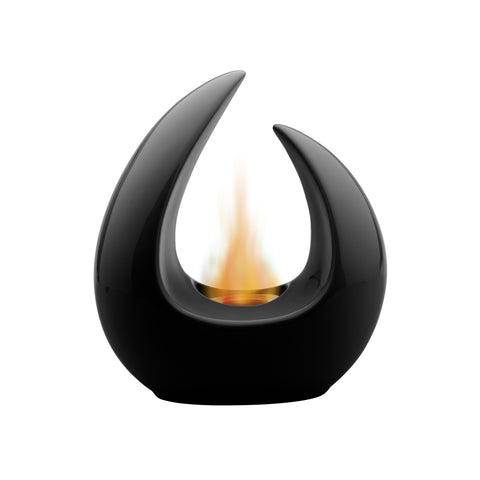 Chimenea de bioetanol de mesa Iris negra