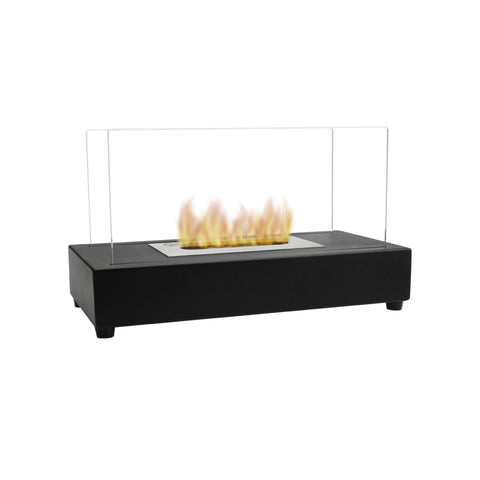 Chimenea de bioetanol de mesa Pandora negra