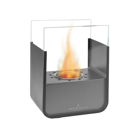 Chimenea de bioetanol de mesa Parche negra