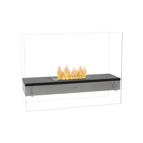 Chimenea de bioetanol de suelo Hades de vidrio