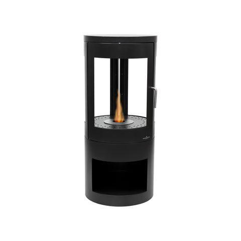 Chimenea de bioetanol de suelo Bacco negra