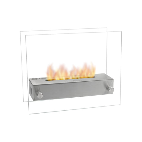 Chimenea de bioetanol de suelo Leto gris