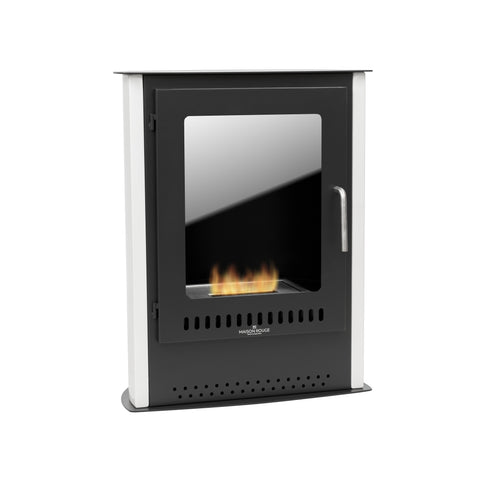 Chimenea de bioetanol de suelo Luna blanca
