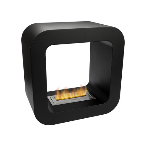 Chimenea de bioetanol de suelo Maia negra