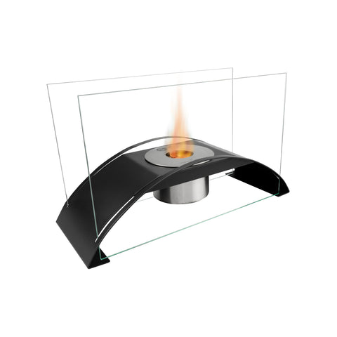 Chimenea de bioetanol de suelo Osiride negra