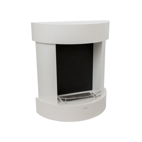 Chimenea de bioetanol de suelo Proserpina blanca