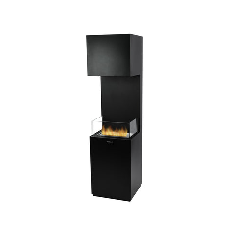 Chimenea de bioetanol de suelo Vesta negra