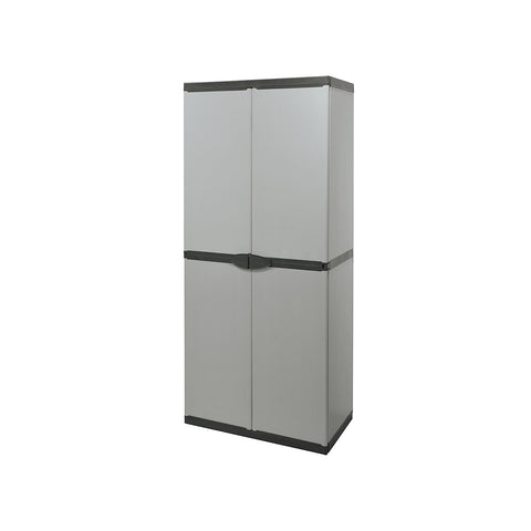 Armario alto con 2 puertas y 3 estantes 68x40x165cm